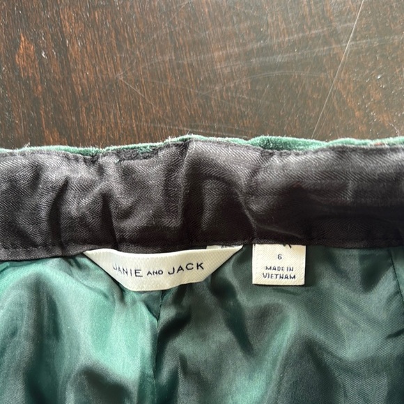 Janie and Jack Green Corduroy Pants - Picture 2 of 3